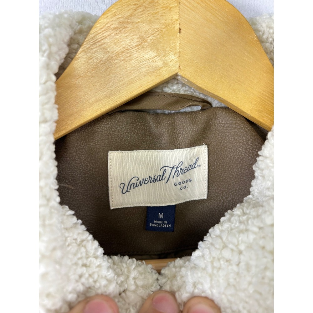 Universal Thread Bomber Jacket Womens Medium Brow… - image 3